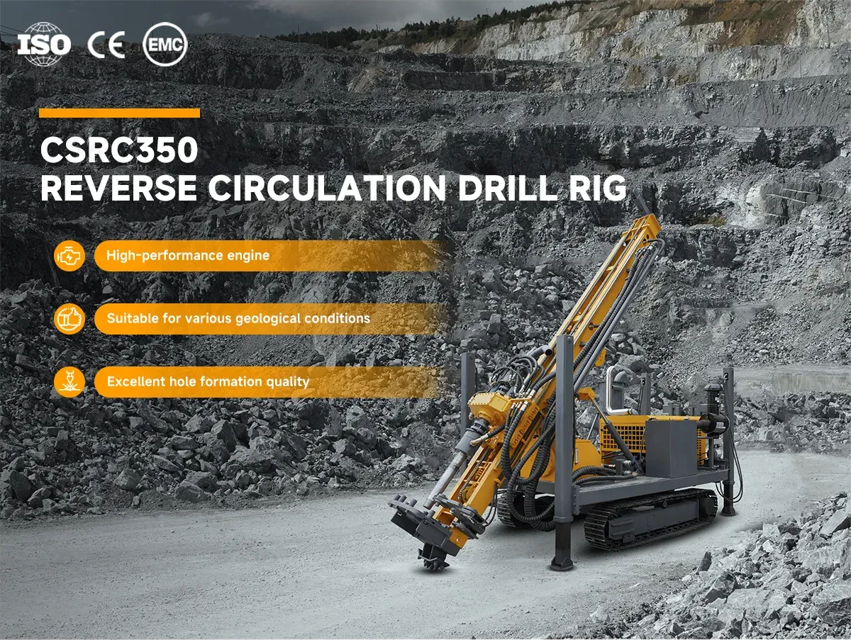 Reverse Circulation Pneumatic Exploration Sampling RC Drilling Rig